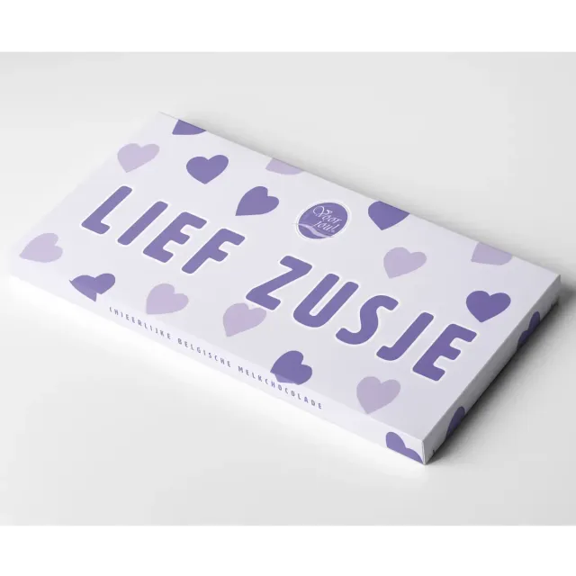 Voor jou Wensreep Zusje chocoladereep cadeau