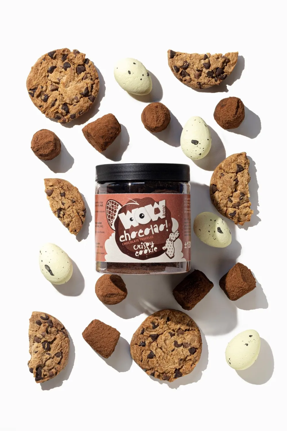 WOW Chocolao Crispy Cookie Truffels 130g Paaspot