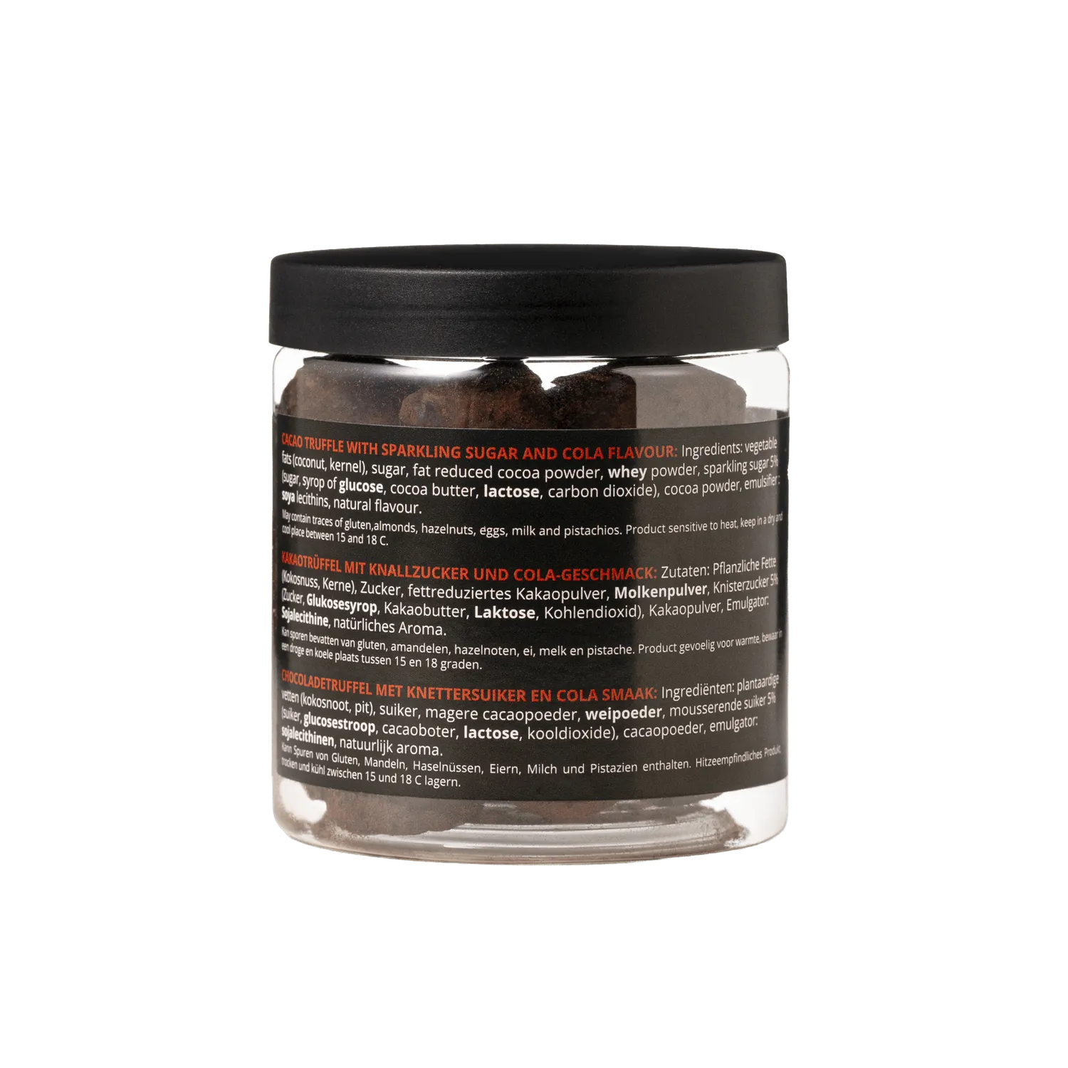 WOW Chocolao Cola chocoladetruffels 130g pot nieuwjaar