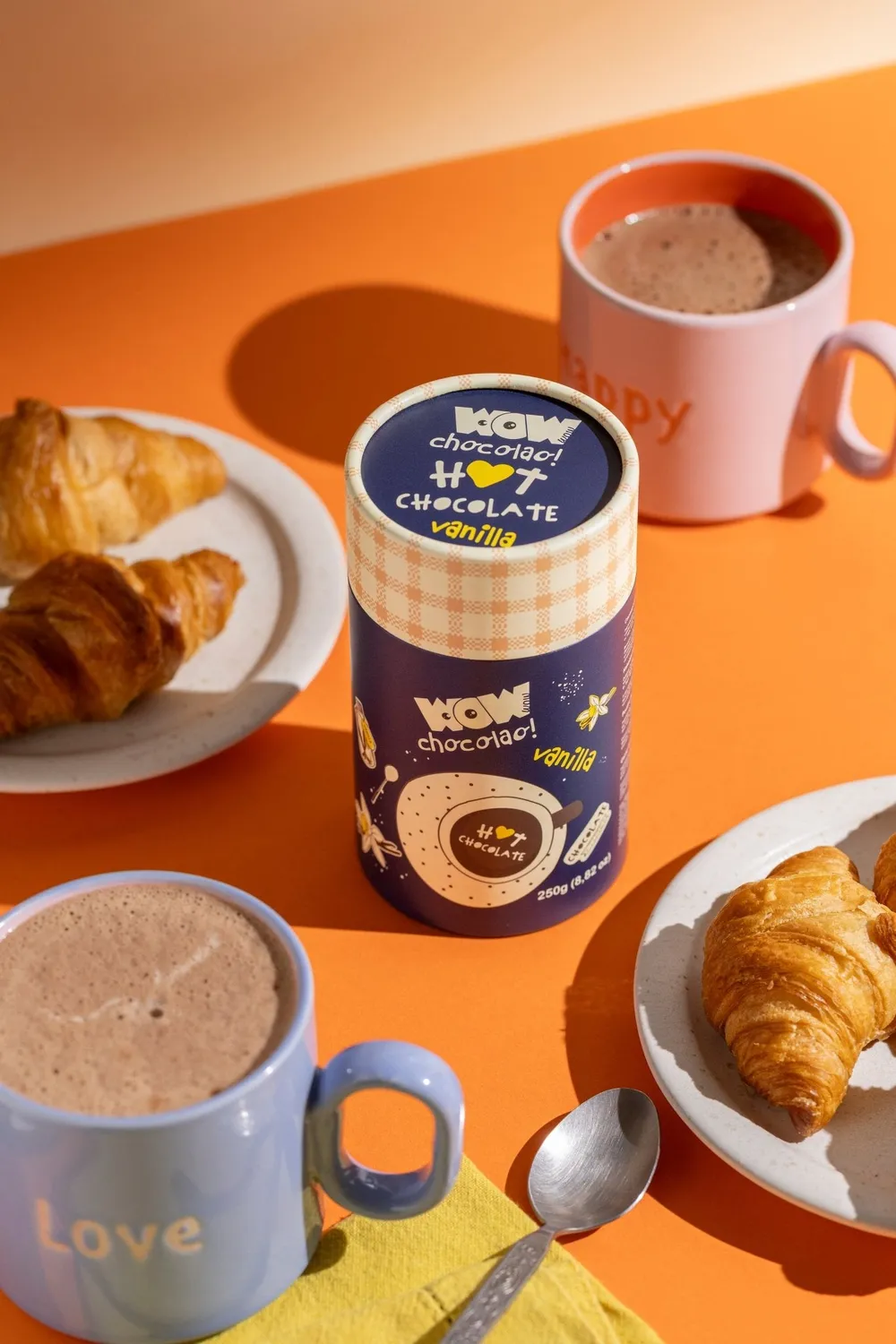 WOW Chocolao Vanille warme chocolademelk 250g echte choc