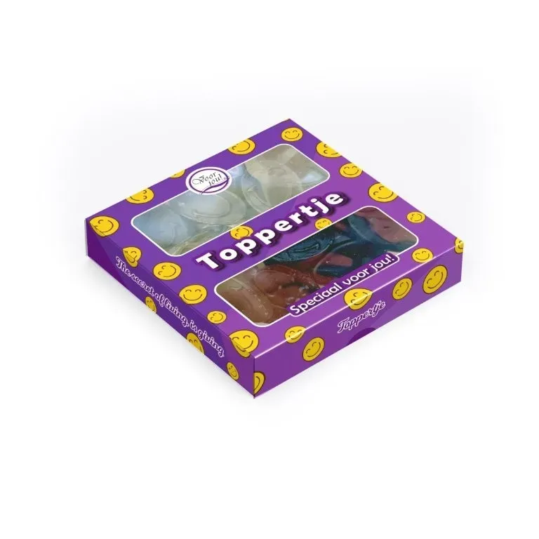 Voor jou Toppertje drop lachebekjes compliment