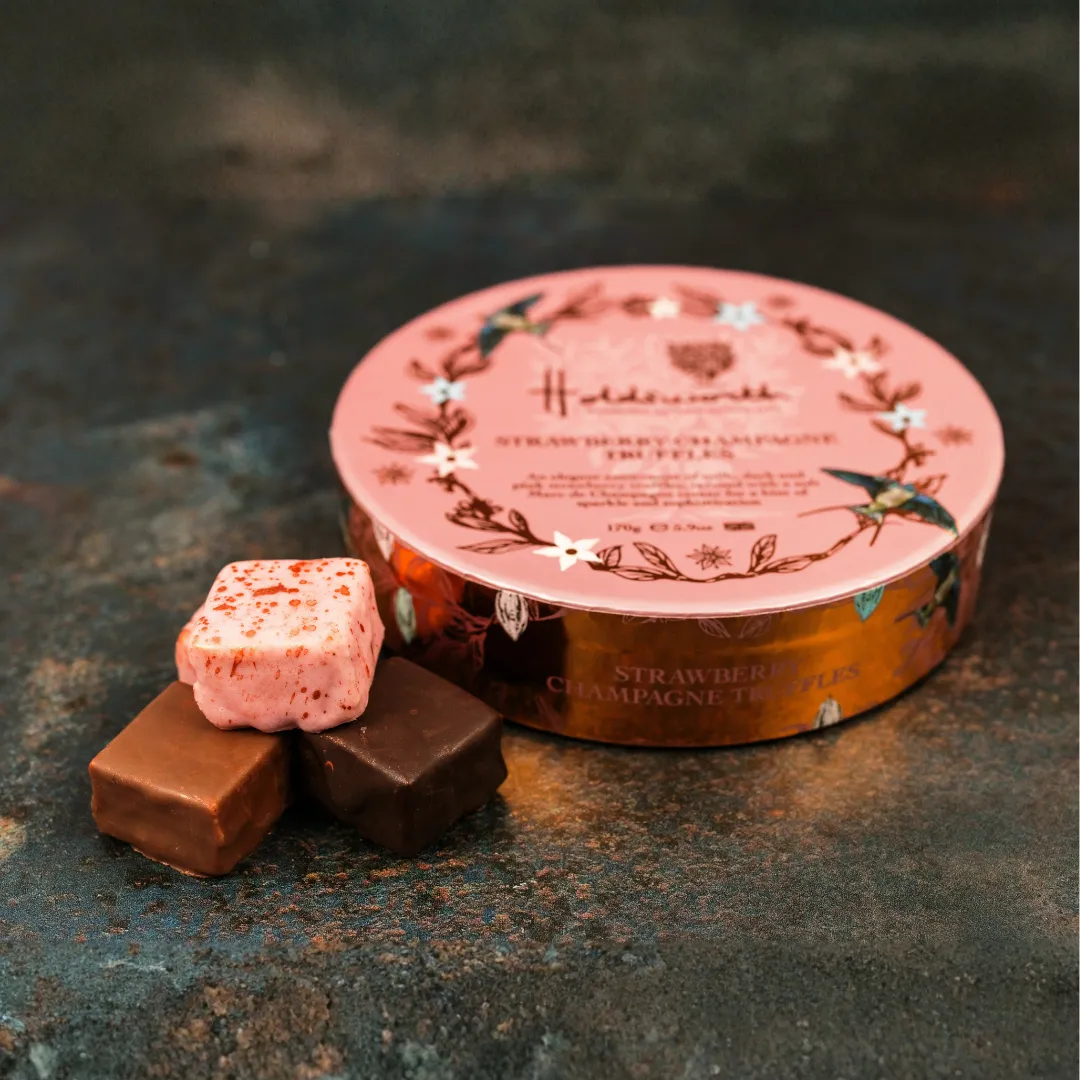 Holdsworth Strawberry Champagne truffels 170g aardbei