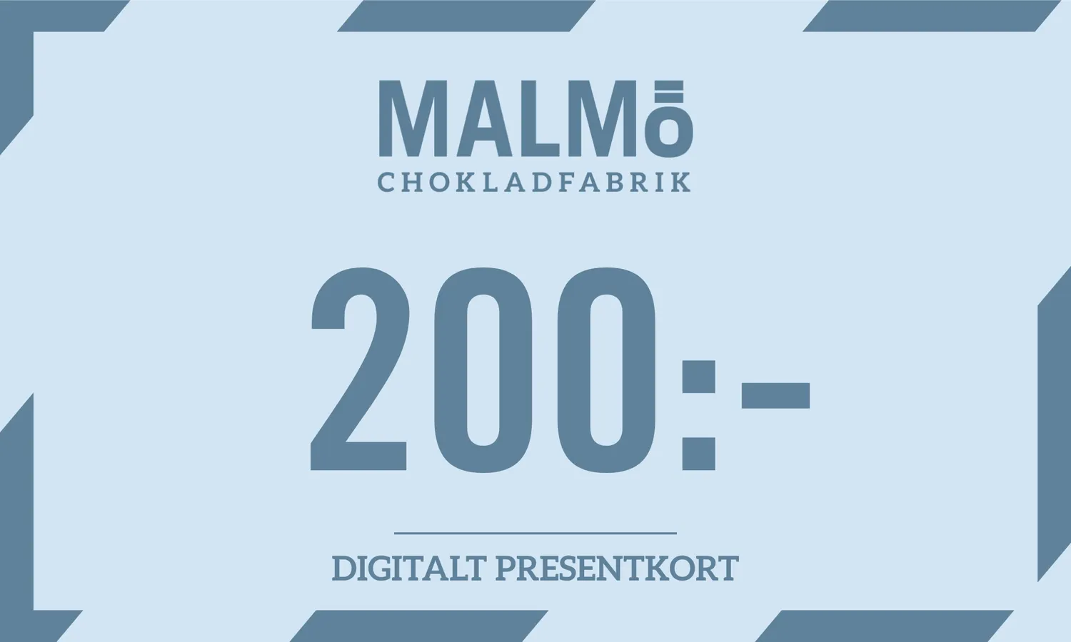 Malmö Chokladfabrik digitale cadeaukaart chocolade cadeau per e-mail
