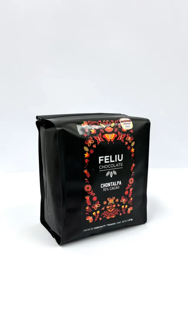 Feliu Chocolate Chontalpa 70% couverture puur 1,5kg
