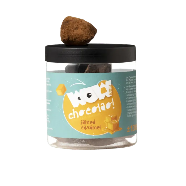WOW Chocolao Karamel chocoladetruffels cadeaupot 130g