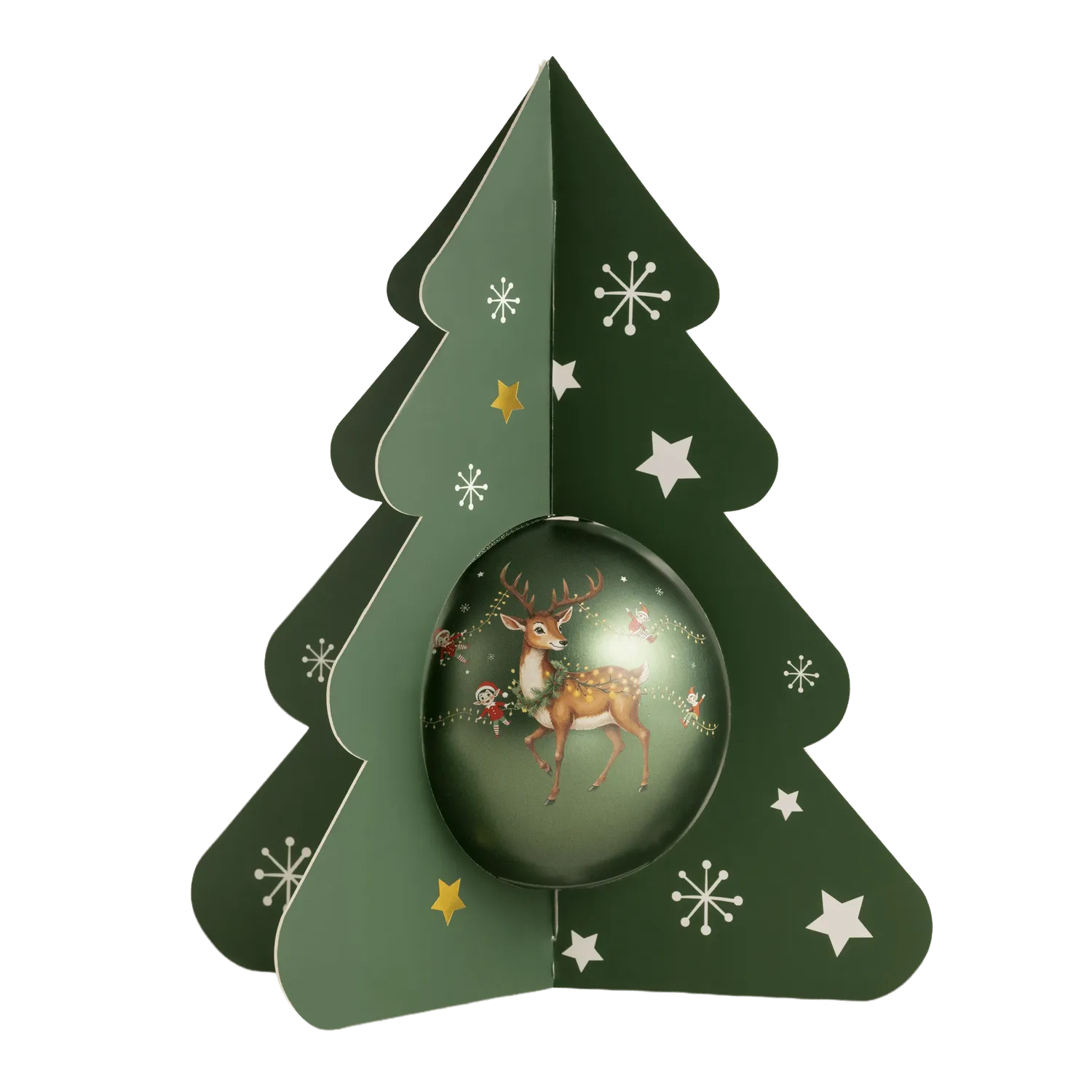 WOW Chocolao Kerstbal Rendieren en Elfjes truffelpops knapperig