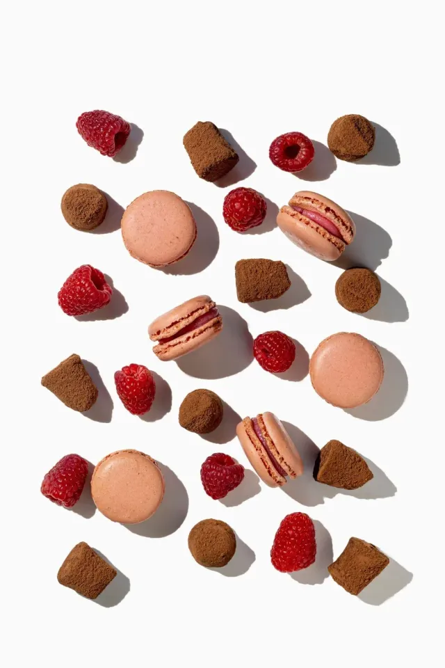 WOW Chocolao Frambozen Macaron chocoladetruffels 250g fruit