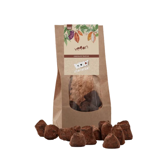 WOW Chocolao Veganistische truffels 130g zuivelvrij