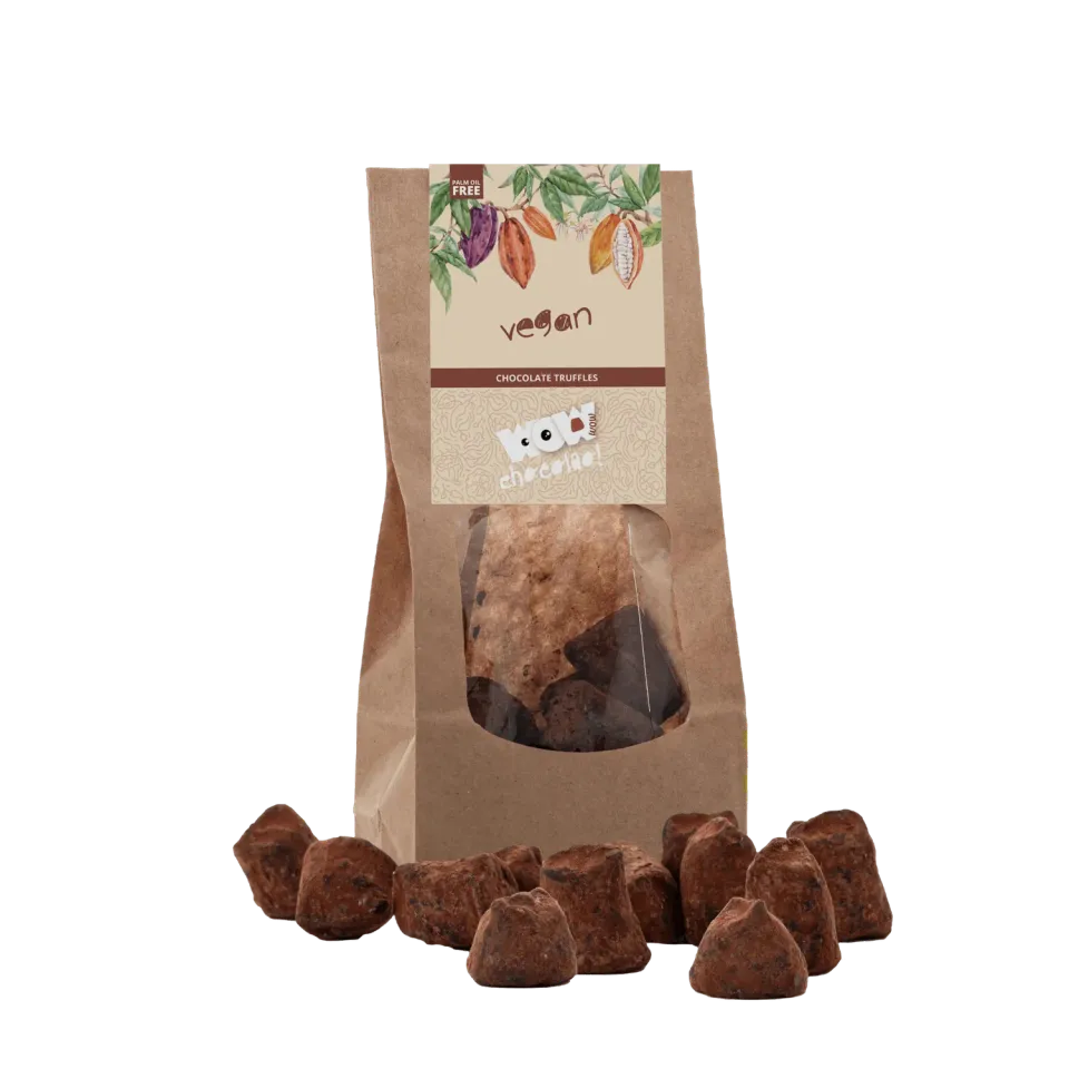 WOW Chocolao Veganistische truffels 130g zuivelvrij
