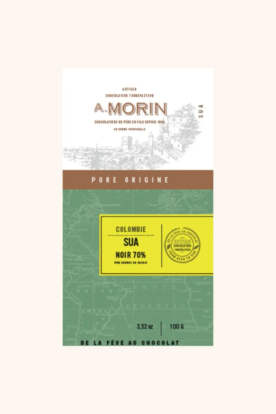 Morin Colombia Sua 70% pure chocolade 100g fruitig