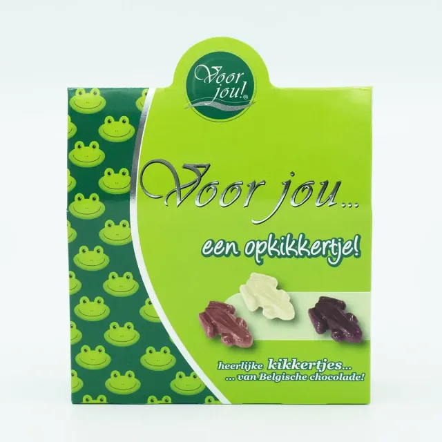 Voor jou Opkikker choco kikkertjes beterschap cadeau