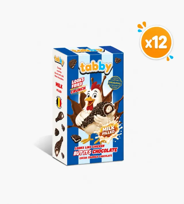 Tabby Cocoa Drumstick chocolade 50g x12 cacao