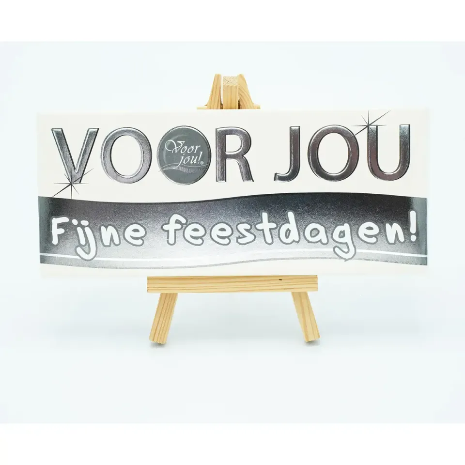Voor jou Wensreep Fijne feestdagen chocoladereep