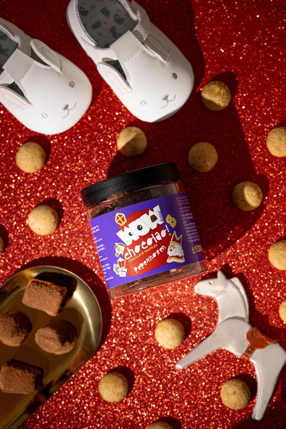 WOW Chocolao Pepernoten chocoladetruffels 130g krokant