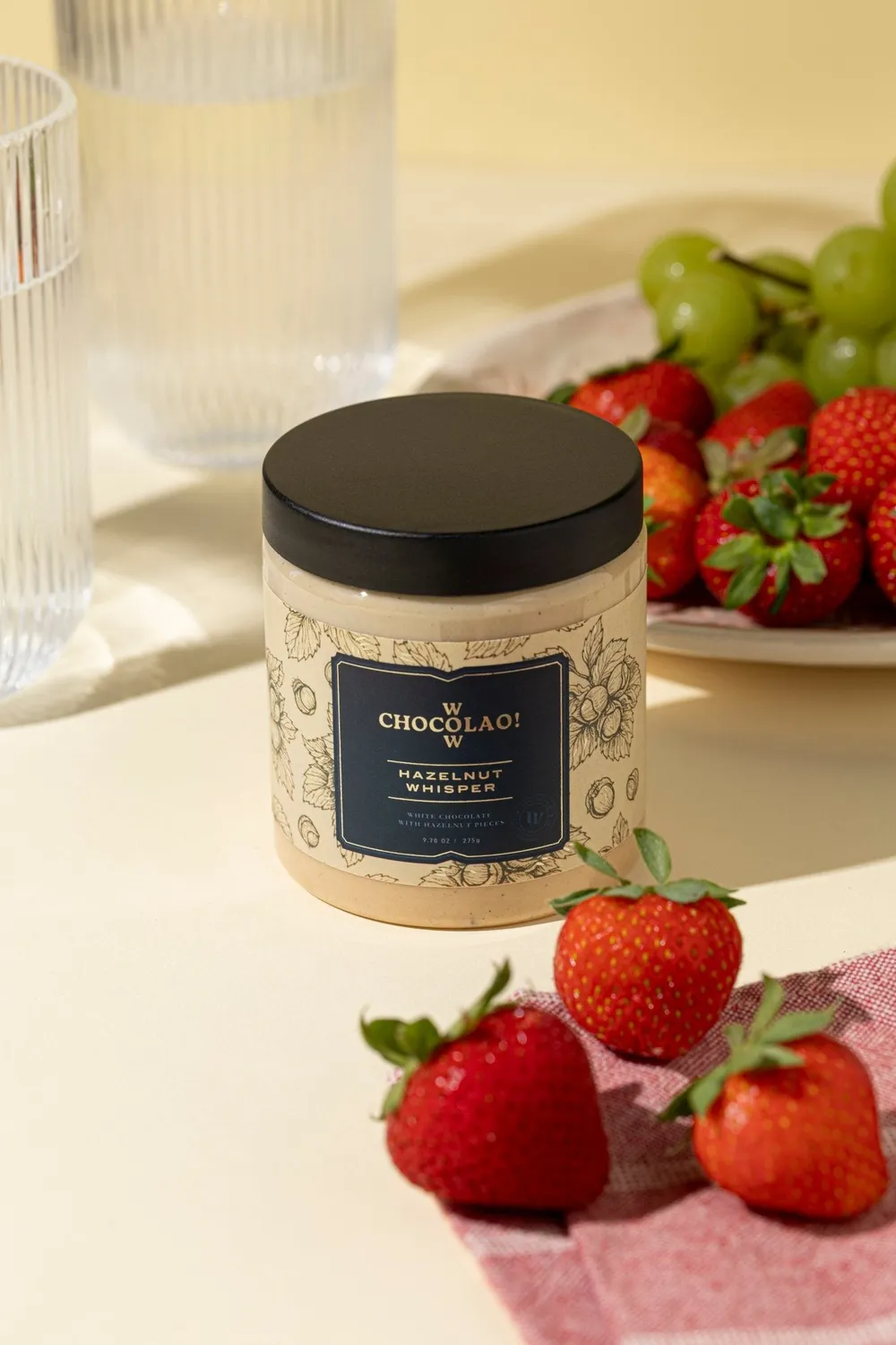WOW Chocolao Hazelnoot Whisper Chocoladepasta 275g Hazelnoot