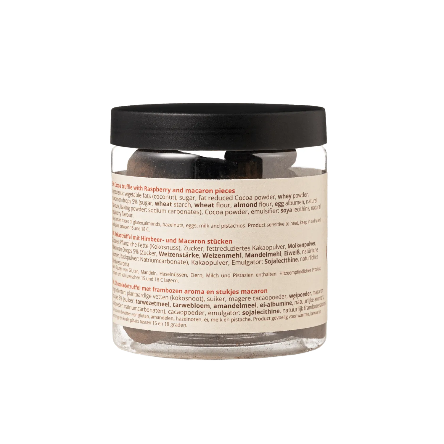 WOW Chocolao Framboos Macaron chocoladetruffels 130g fris