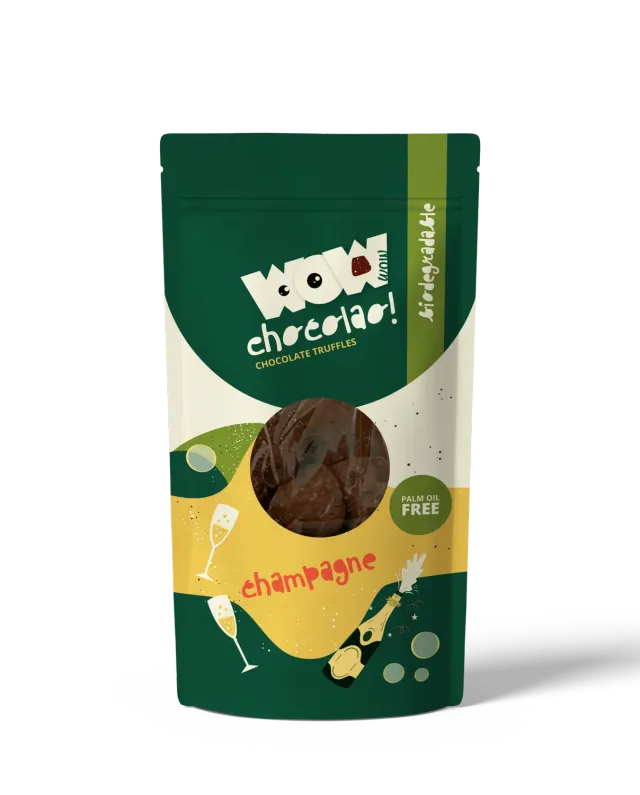 WOW Chocolao Champagne truffels 200g feestelijke zak