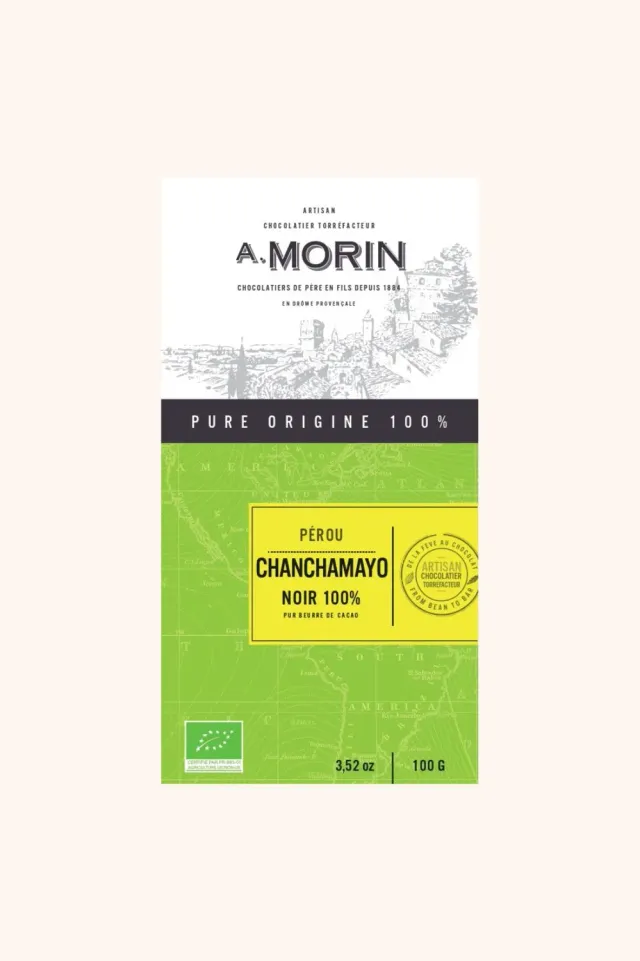 Chocolaterie Morin Peru Chanchamayo 100% BIO tablet 100g puur