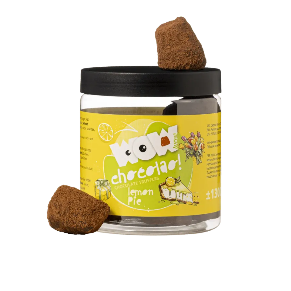 WOW Chocolao Citroentaart Moederdag truffels 130 g pot