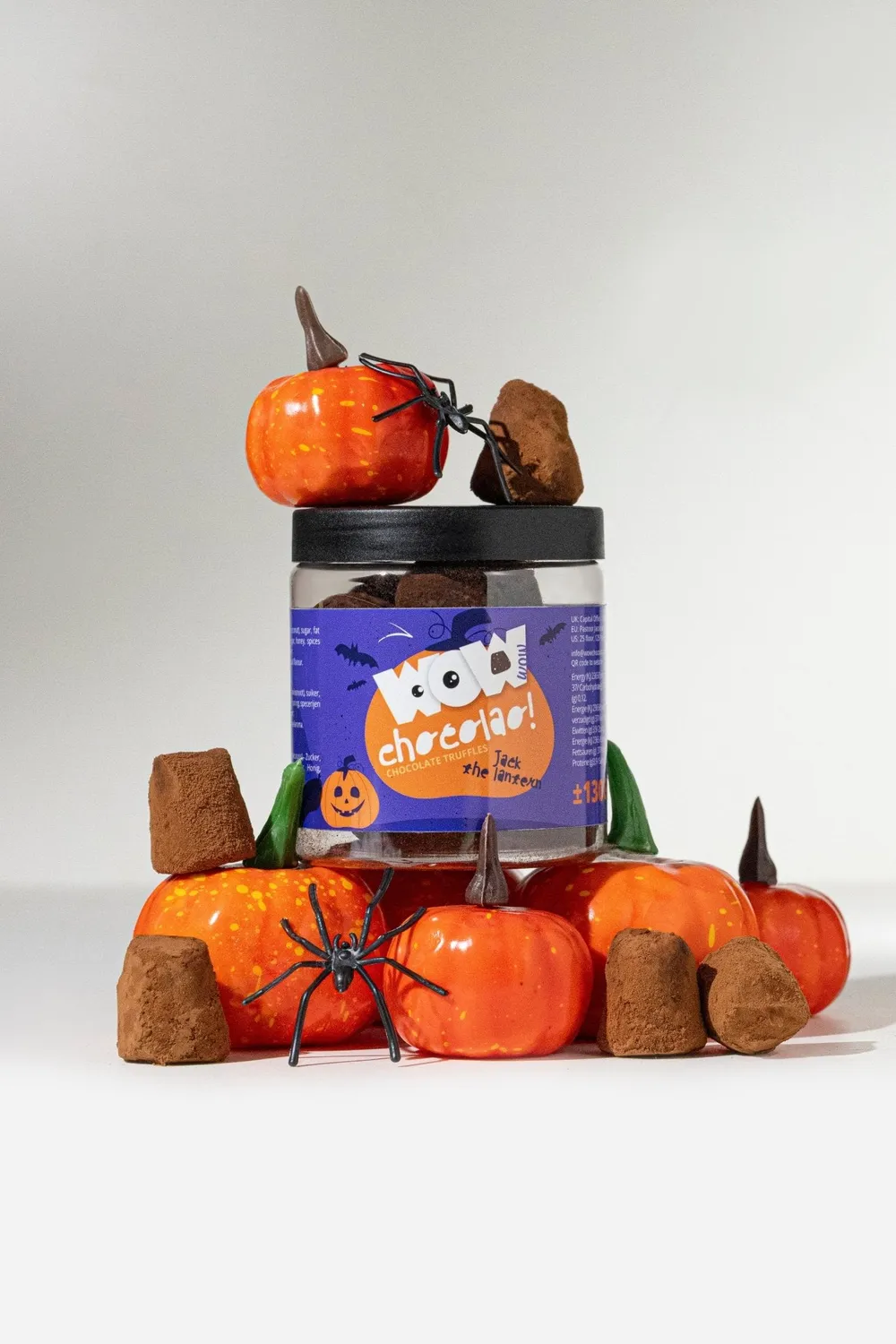 WOW Chocolao Jack The Lantern Pompoentaart Truffels Pot 130g Herfst