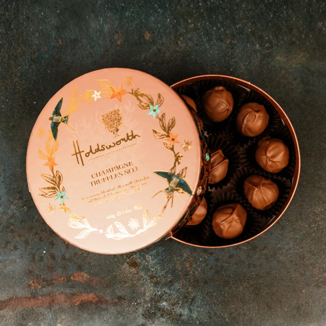 Holdsworth Champagne Chocoladetruffels 160g Melk