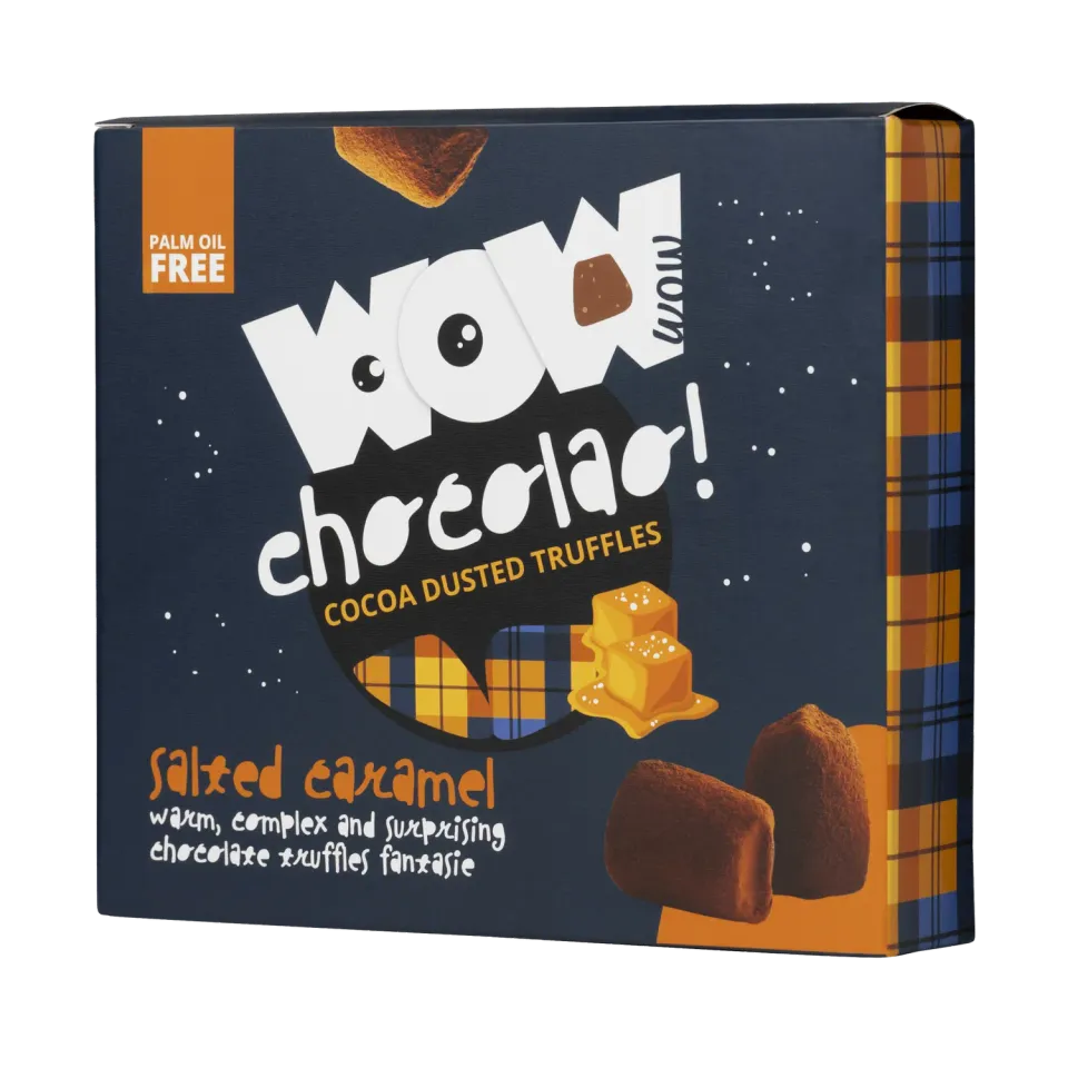 WOW Chocolao Gezouten Karamel Truffels 250g XL Doos