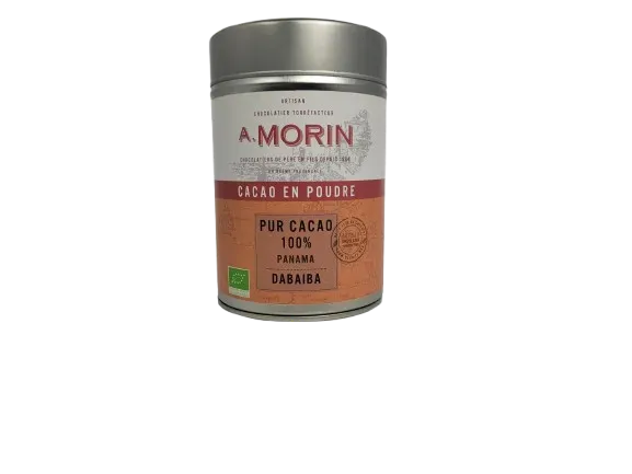 Chocolaterie Morin Panama 100% cacaopoeder blik 200g