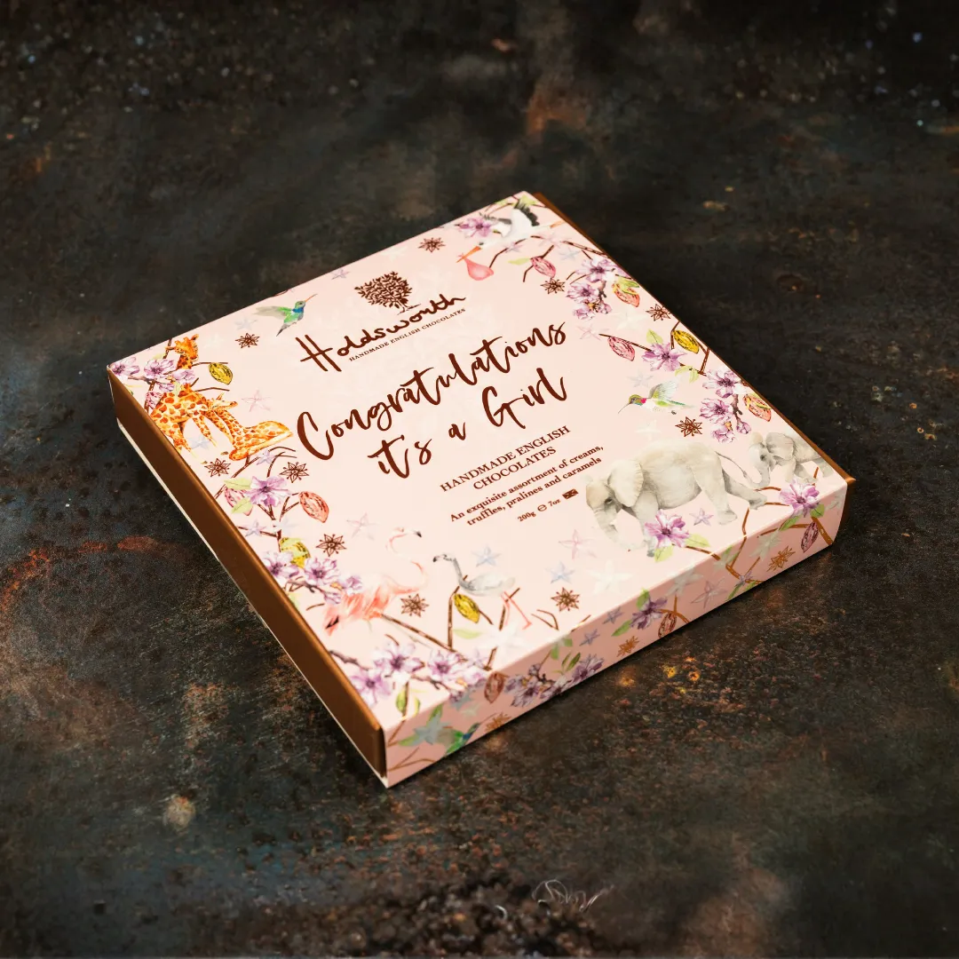 Holdsworth It's A Girl Gift Box bonbons 110g roze