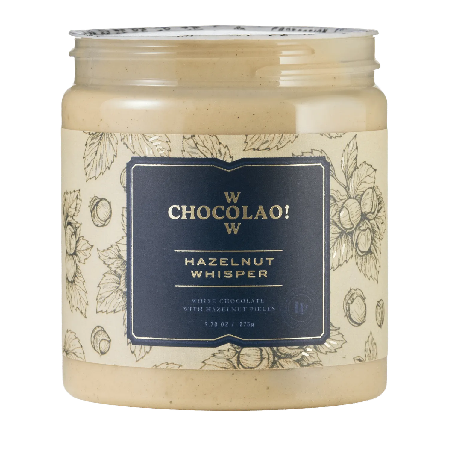 WOW Chocolao Hazelnoot Whisper Chocoladepasta 275g Hazelnoot