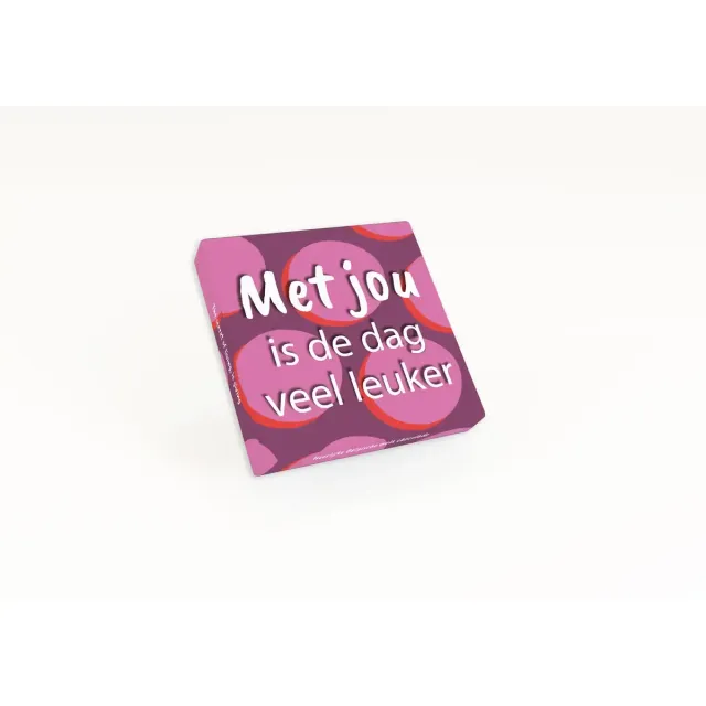 Voor Jou Vrolijke Lijn Veel Leuker chocoladereep melk