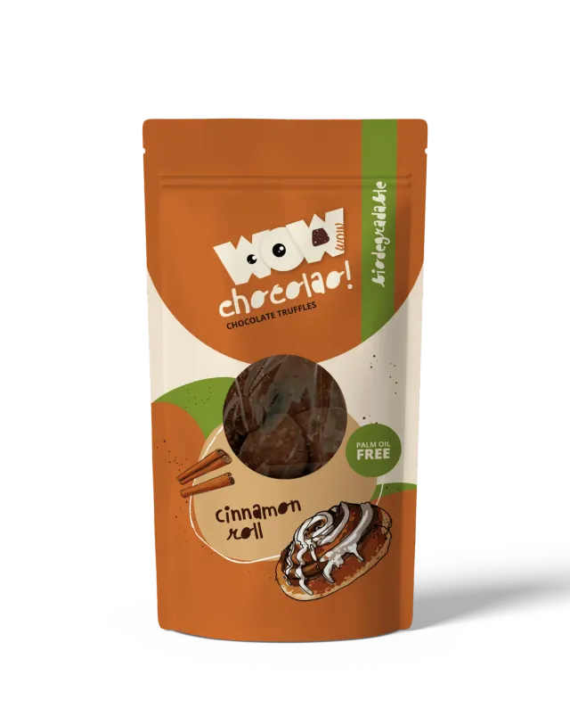 WOW Chocolao Kaneelrol chocoladetruffels 200g kaneel