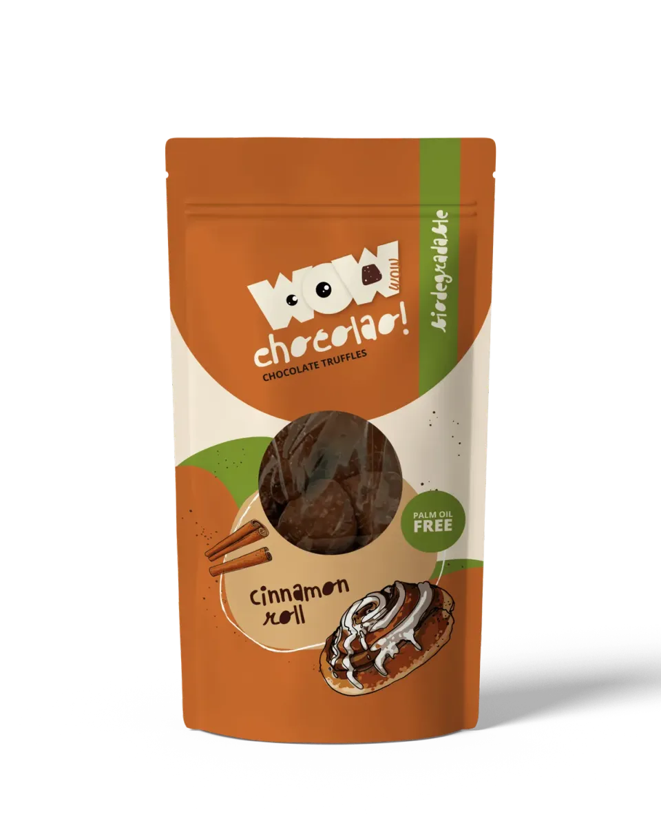 WOW Chocolao Kaneelrol chocoladetruffels 200g kaneel