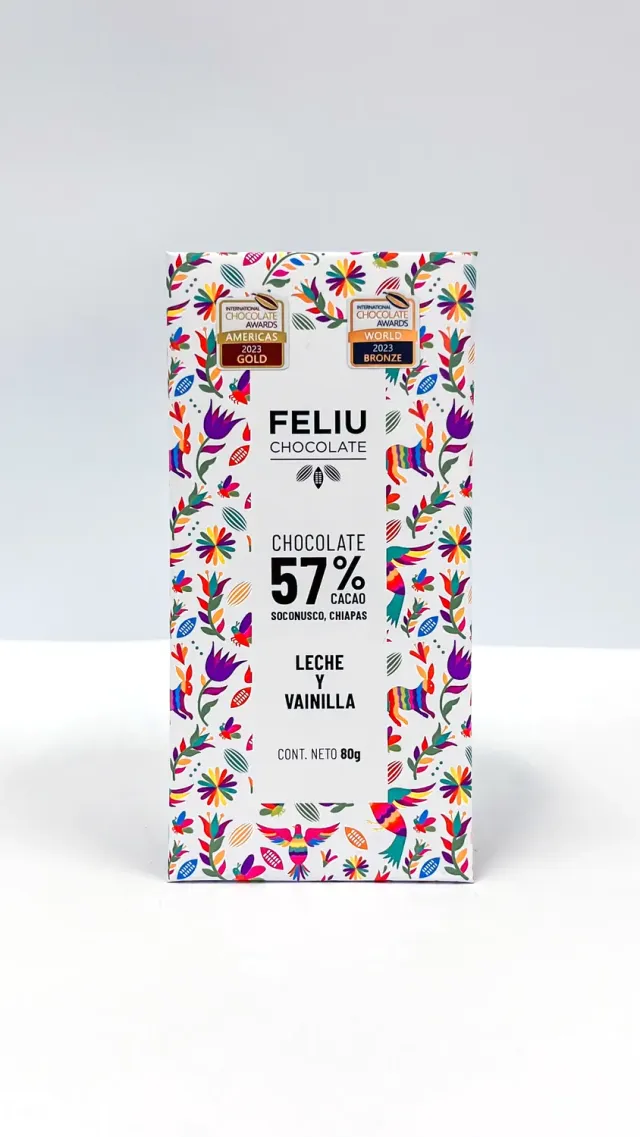 Feliu Chocolate Vanille 57% melkchocoladereep 80g