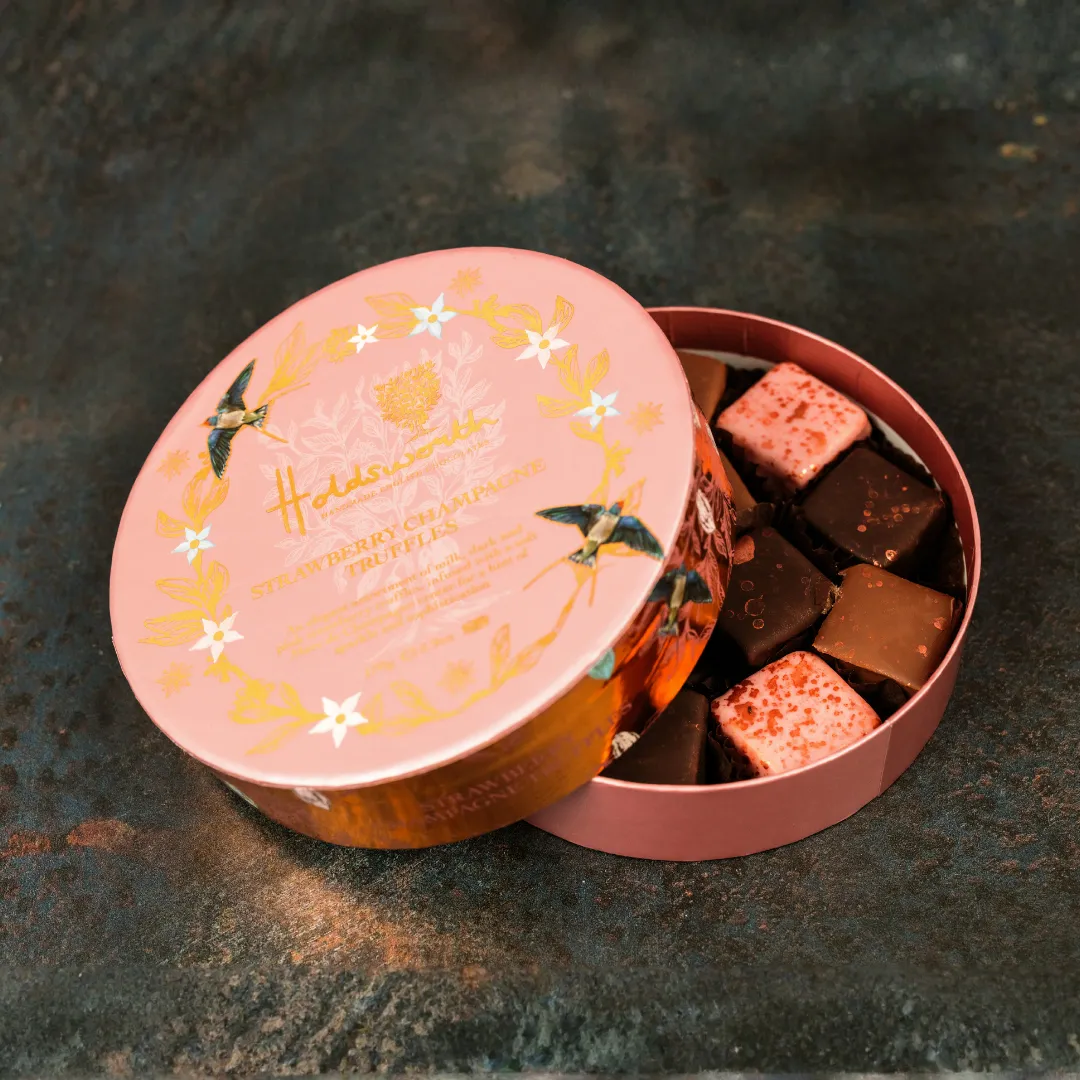 Holdsworth Strawberry Champagne truffels 170g aardbei