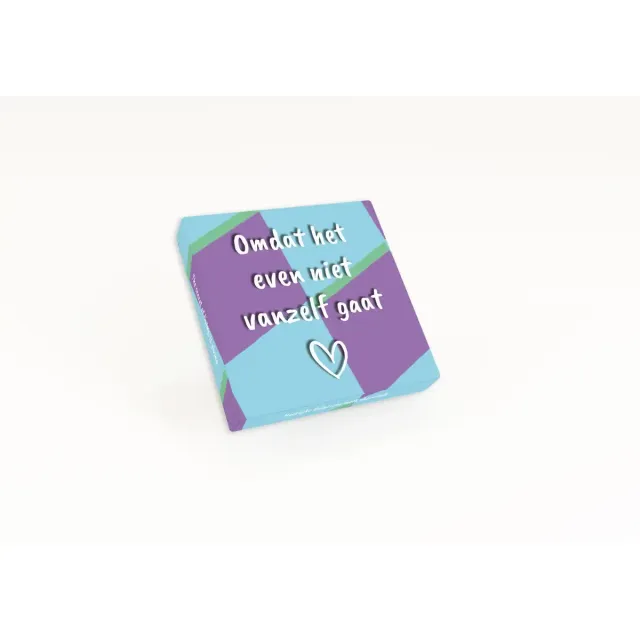 Voor jou Vrolijke lijn Even niet vanzelf chocolaatjes troost