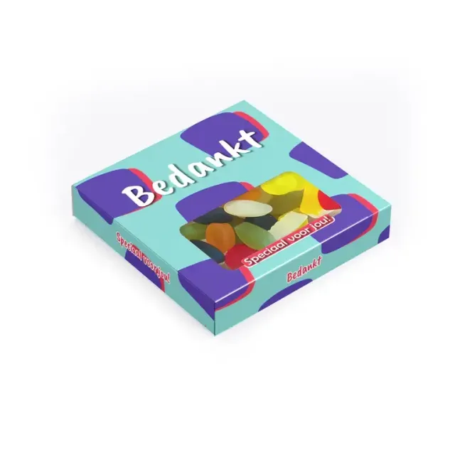Voor jou Bedankt snoepjes kleurrijk bedankcadeau