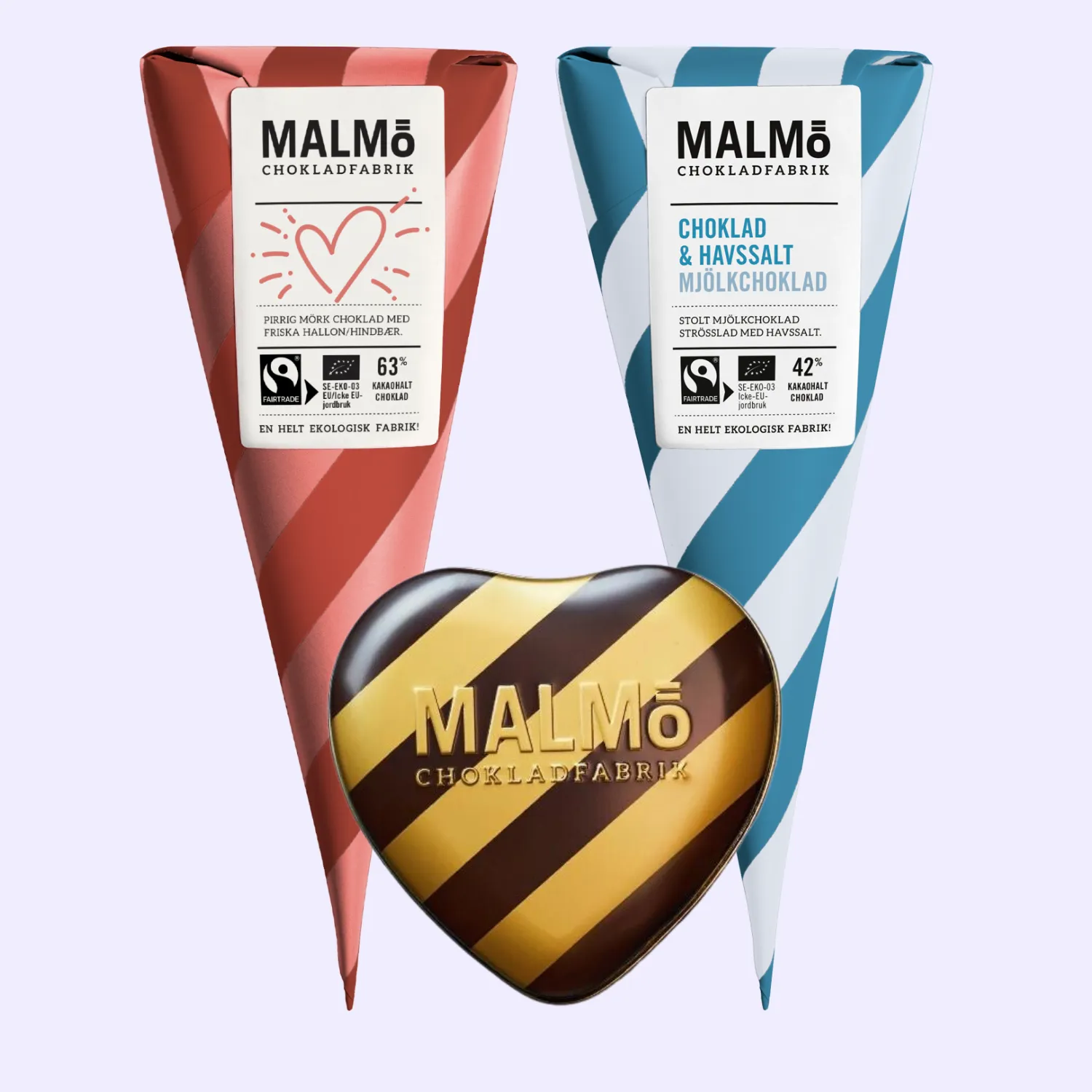Malmö Chokladfabrik Chokladkärlek chocoladecadeau 270 g