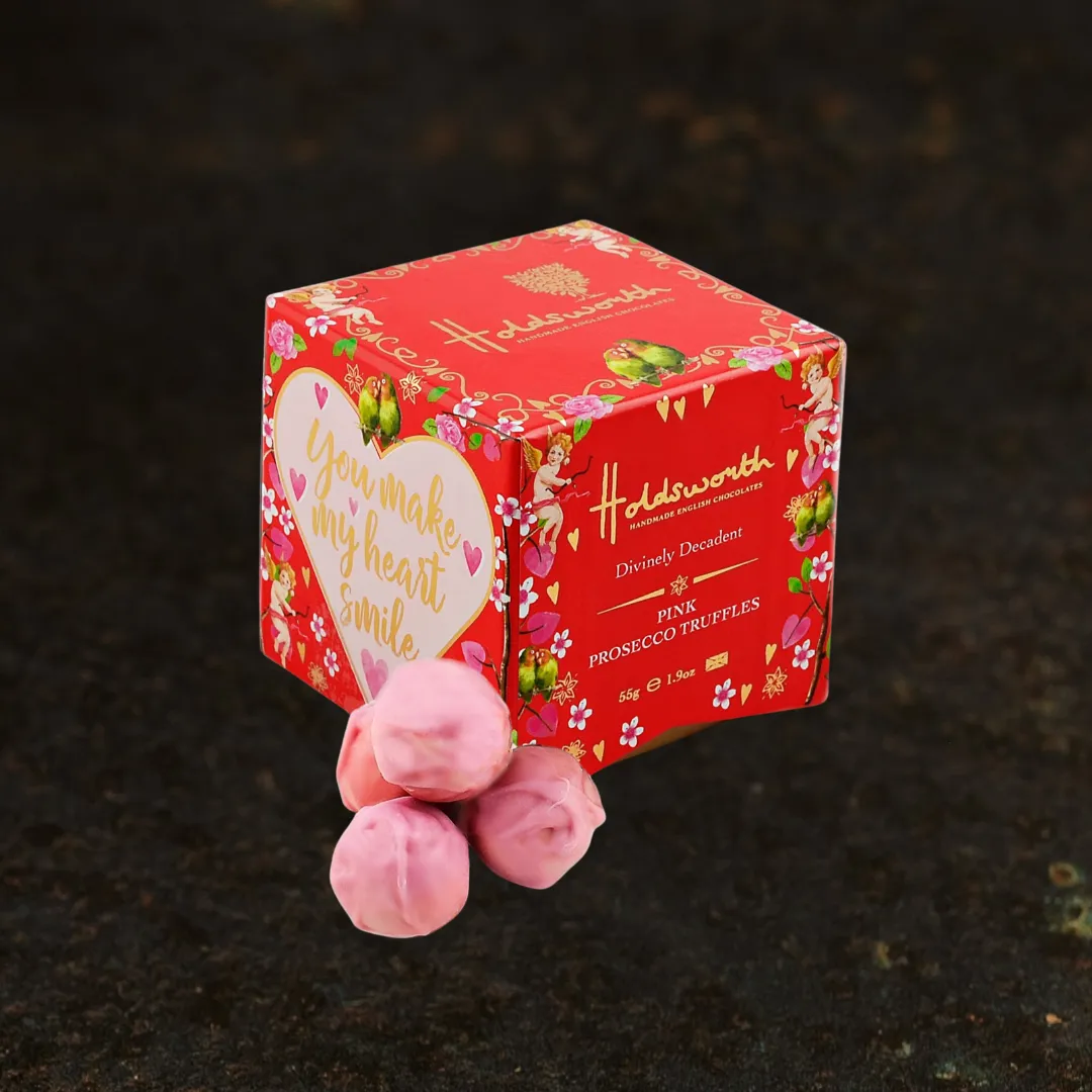 Holdsworth Petite Pink Prosecco truffels 55g wit