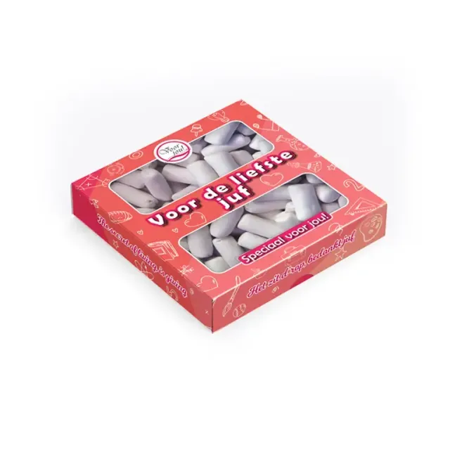 Voor jou Voor de liefste juf schoolkrijtjes chocolade