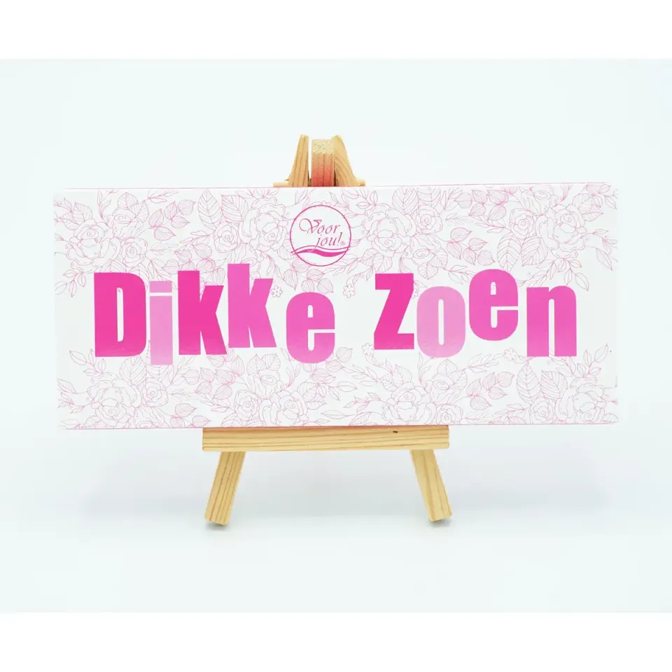 Voor jou Wensreep Dikke zoen chocoladereep 70 gram