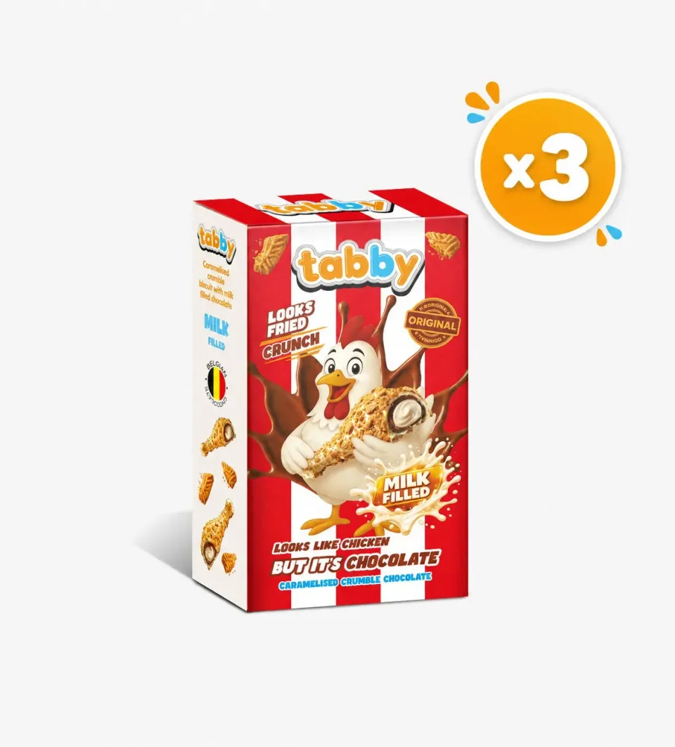 Tabby Drumstick Caramelised chocolade 50g x3 melk