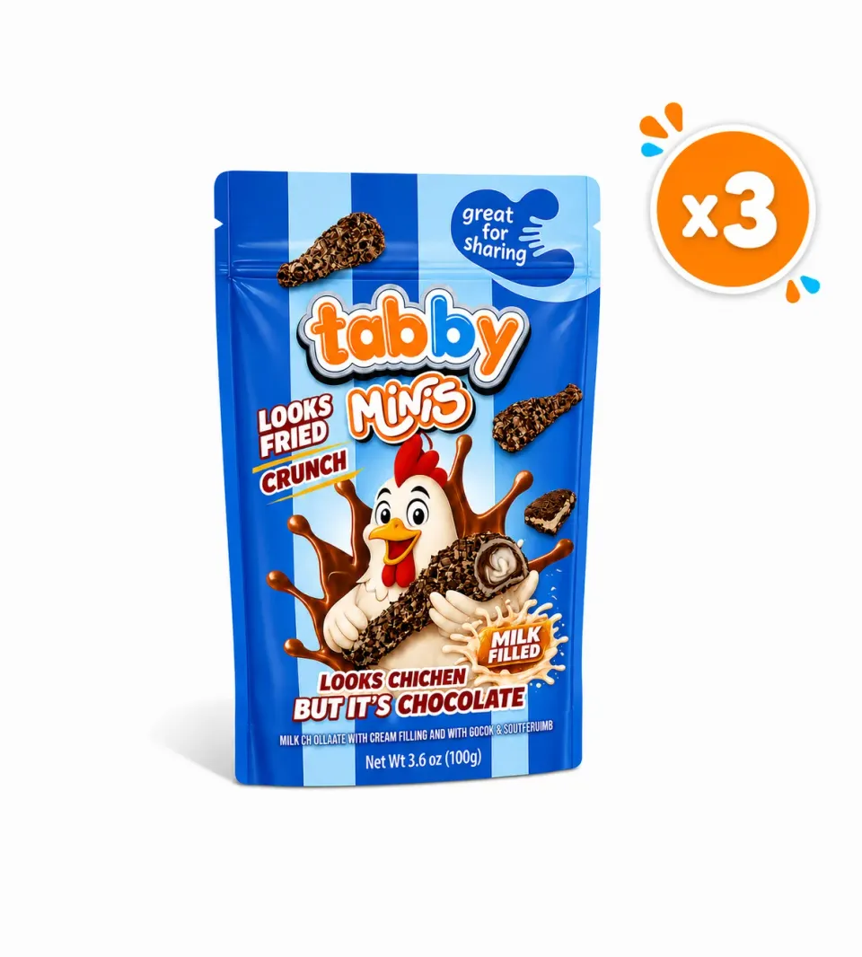 Tabby Minis Drumstick cacao chocolade 3x100g
