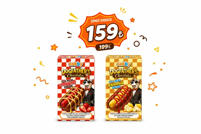 Tabby Dog Fathers Hotdog Mix chocolade grappig