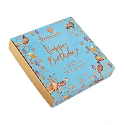 Holdsworth Happy Birthday Blue chocolade box 110g truffel