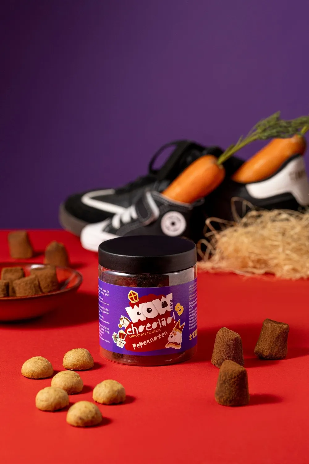 WOW Chocolao Pepernoten chocoladetruffels 130g krokant